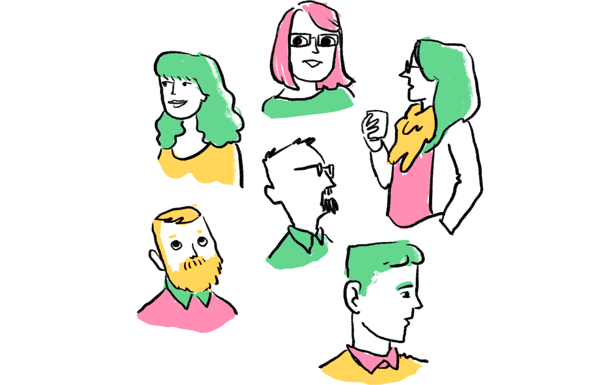 Illustration of a group of people.