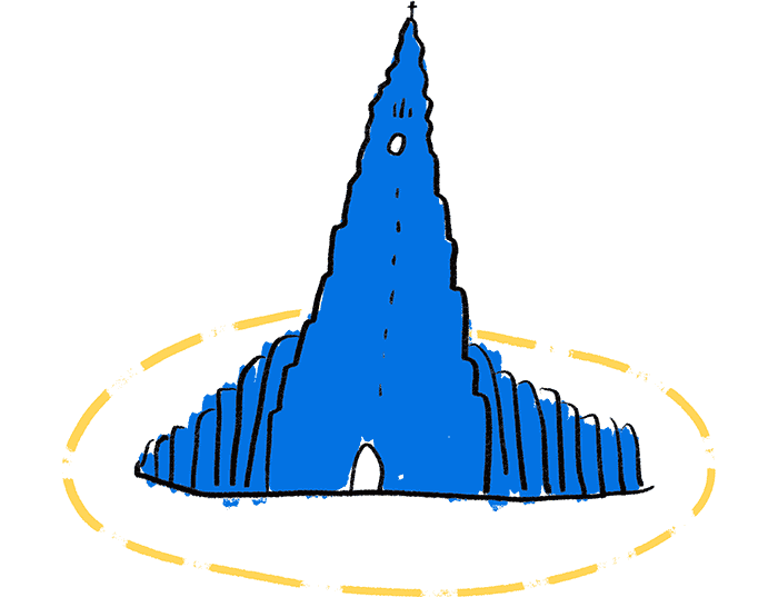 Illustration of Hallgrímskirkja