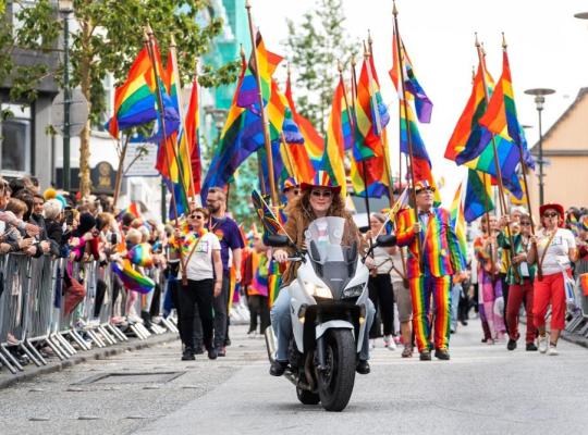 From the Reykjavík Pride Parade