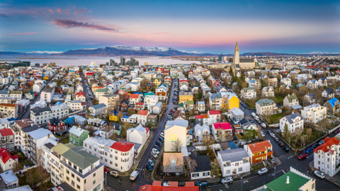 Reykjavík - view over the city
